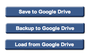 Example buttons with Google Drive branding